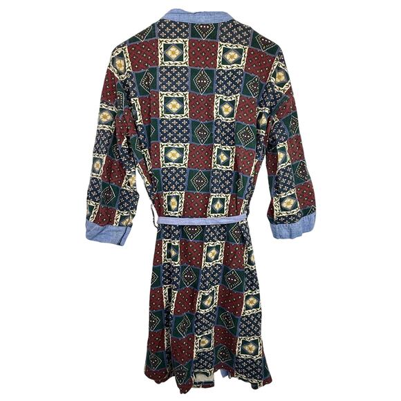 Vintage Arizona Jean Company Patchwork Cotton Robe - Picture 2 of 9